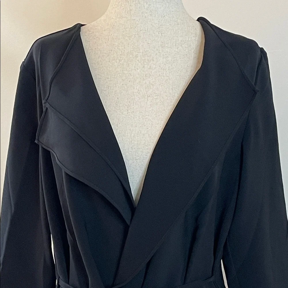 Chico’s Black Drape Tie Front Jacket – Size 0 – New With Tags